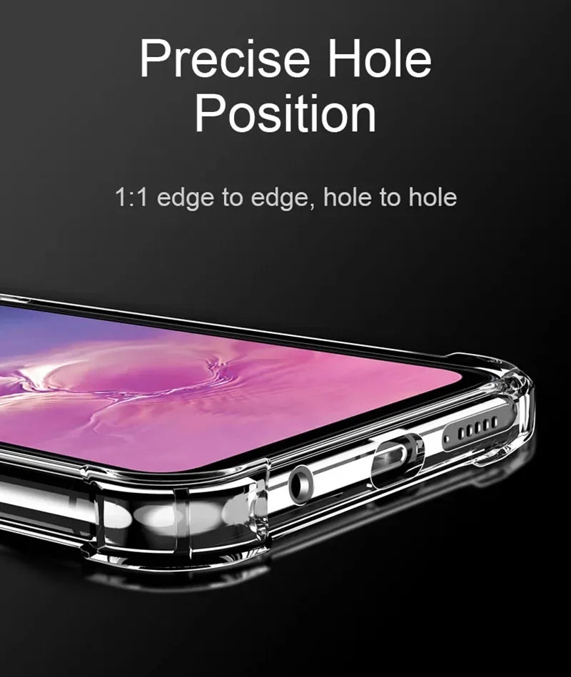 Thick Shockproof Case For Samsung Galaxy S22 S21 S20 S23 S24 S25 Ultra S10 Plus Phone Case Samsung Note 10 9 8 Silicone Cover