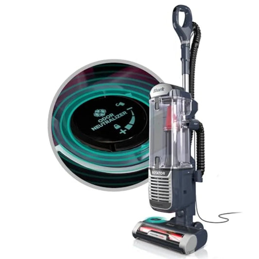 Rotator Pet Upright Vacuum with PowerFins HairPro Odor Neutralizer Technology Navy Renewed