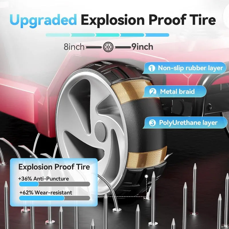 4 Wheel Lightweight Mobility Scooters for Adults, Powered Electric Wheelchair, Mobility