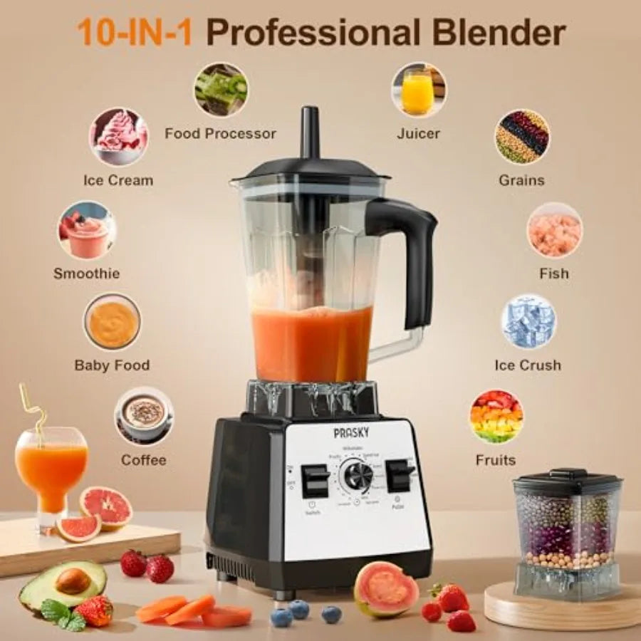 Countertop Blender 70oz Capacity 1000W Motor 6 Speeds 2 Container with 25oz To-go Cup Blender for Fruits Vegetables Ice Coffee