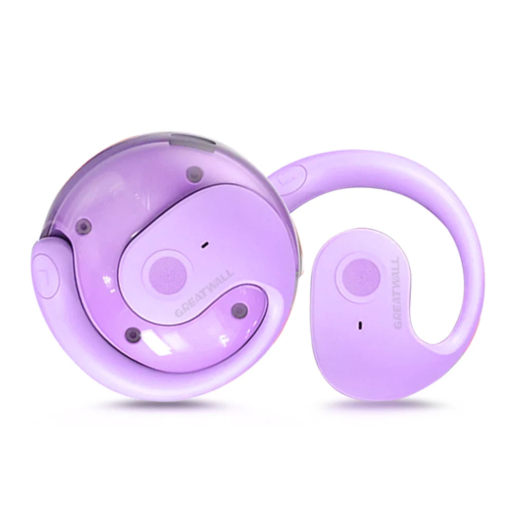 GREATWALL Wireless Bluetooth Earphones HIFI Headphones Stereo Sports Headset With Mic HD Call Earbuds Spherical Charging Case