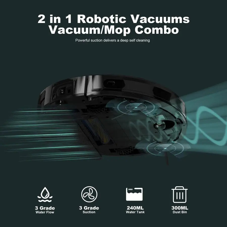 S3 PRO Robotic Vacuum Cleaner and mop, LiDAR Navigation, 150mins Runtimeamp4,000Pa Suction, Automatic Charging Robot Vacuum Clea