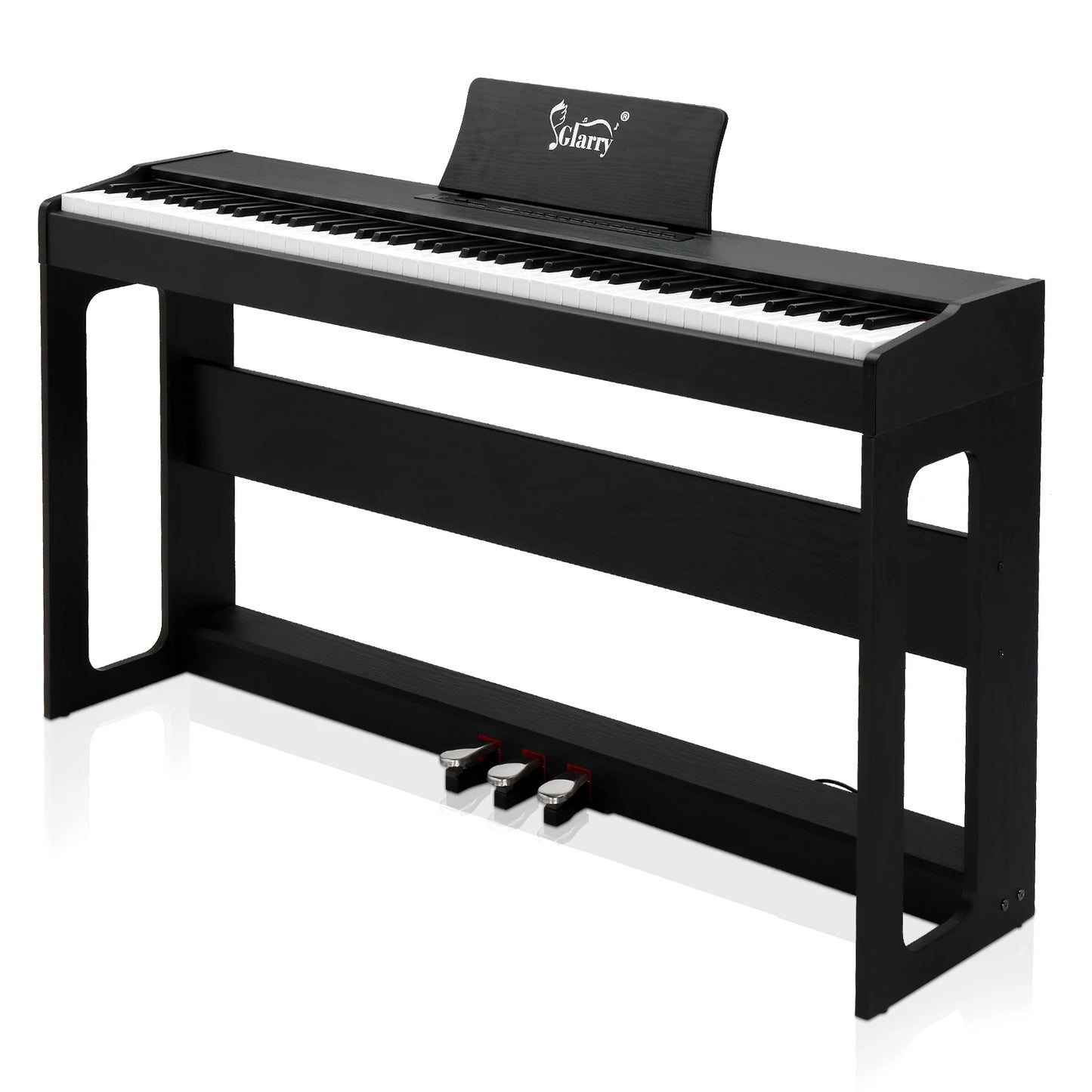 88 Keys Full Weighted Keyboards Digital Piano with Stand, Power Adapter, Triple Pedals, Headphone