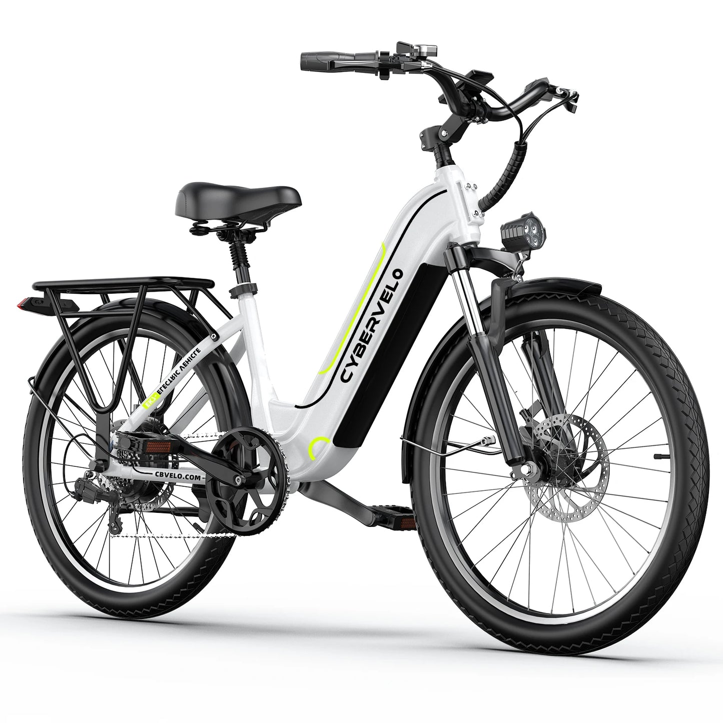 Cybervelo EK7 1000 Peak Electric Bike,80 Miles Removable Battery Ebike, 26" Electric E Bike with 7-Speed,Adult Electric Bicycles