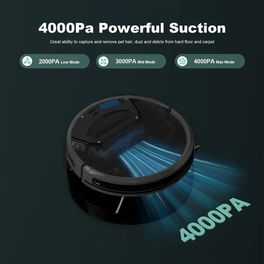 S3 PRO Robotic Vacuum Cleaner and mop, LiDAR Navigation, 150mins Runtimeamp4,000Pa Suction, Automatic Charging Robot Vacuum Clea