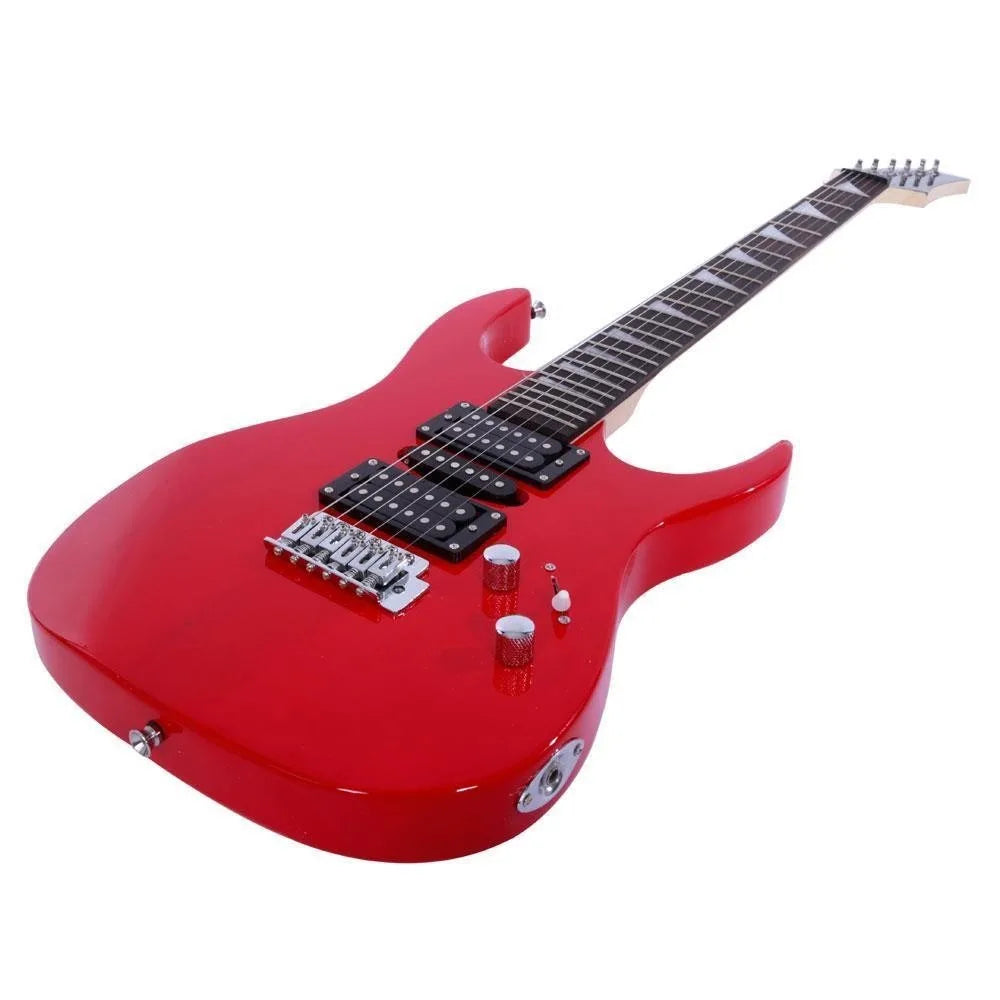 170 Style Electric Guitar Beginner Kit 39 Inch Full Size 6 String Red with Bag
