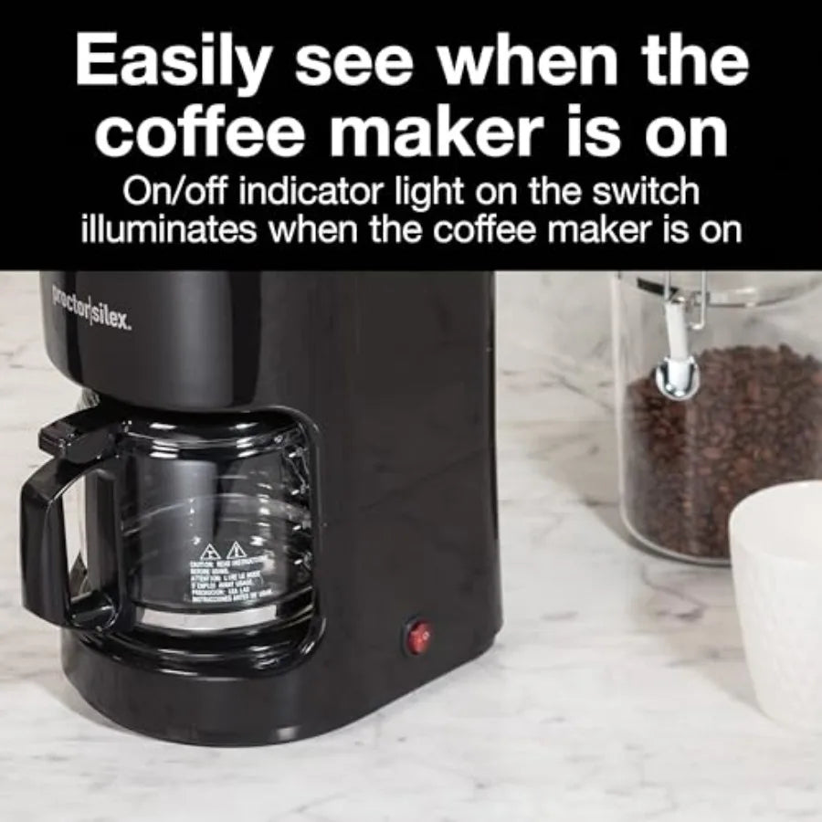 10-Cup Coffee Maker, Works with Smart Plugs That Are Compatible with Alexa, Auto Pause and Serve, Black (48351PS)
