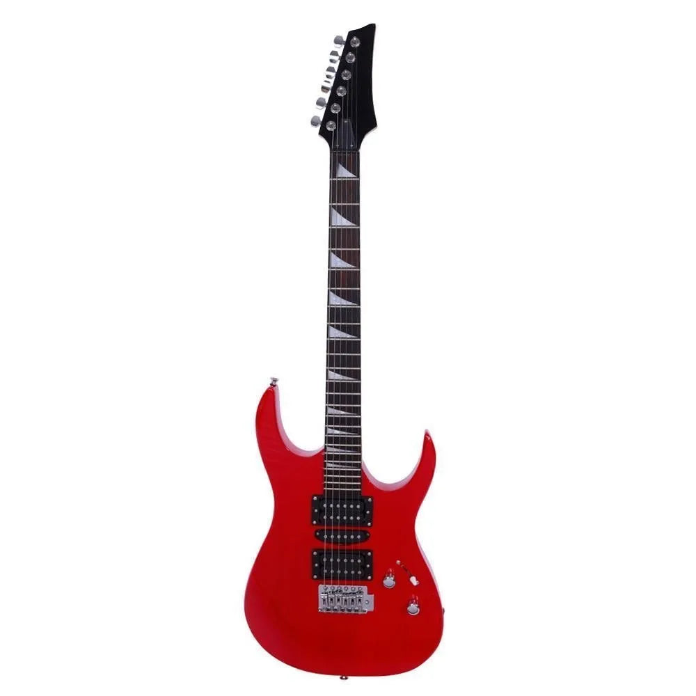 170 Style Electric Guitar Beginner Kit 39 Inch Full Size 6 String Red with Bag