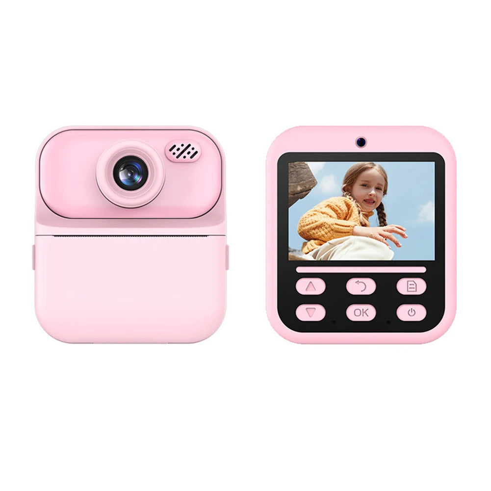 Instant Print Camera HD Digital Camera USB Rechargeable Video Digital Camera Instant Photo Printing Camera for Photography