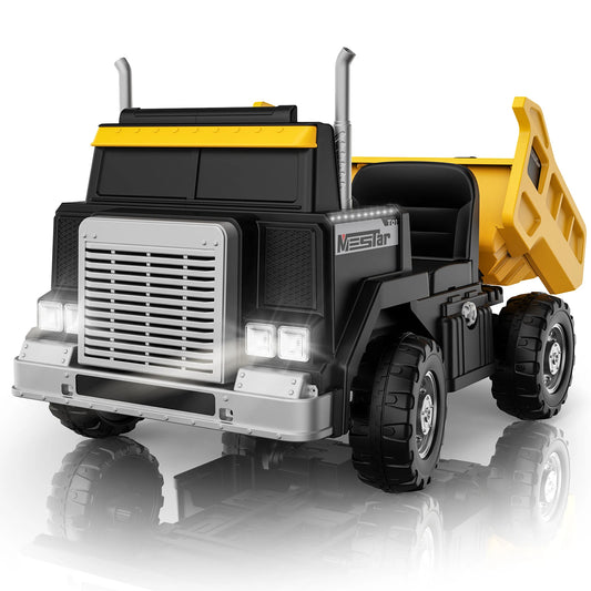 LIGIANT 24V Ride On Dump Truck for Big Kids, 4WD/2WD, Remote, Dump Bed, LED, Bluetooth, Suspension, Perfect Christmas Gift