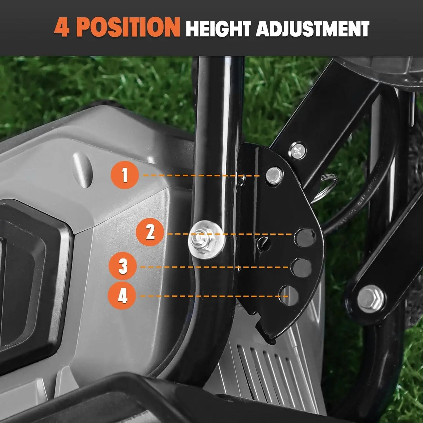 40V Cordless Tiller Cultivator With 16 Steel Tines 175 RPM