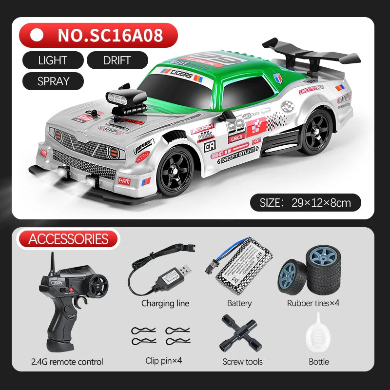 1:16 Drift Rc Cars 4WD RC Drift Car Toy Remote Control GTR Model AE86 Vehicle Car RC Racing Car Toys for Boys Children's Gift