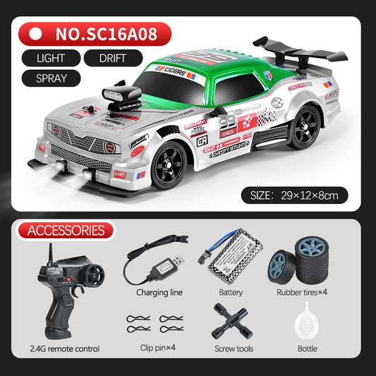 1:16 Drift Rc Cars 4WD RC Drift Car Toy Remote Control GTR Model AE86 Vehicle Car RC Racing Car Toys for Boys Children's Gift