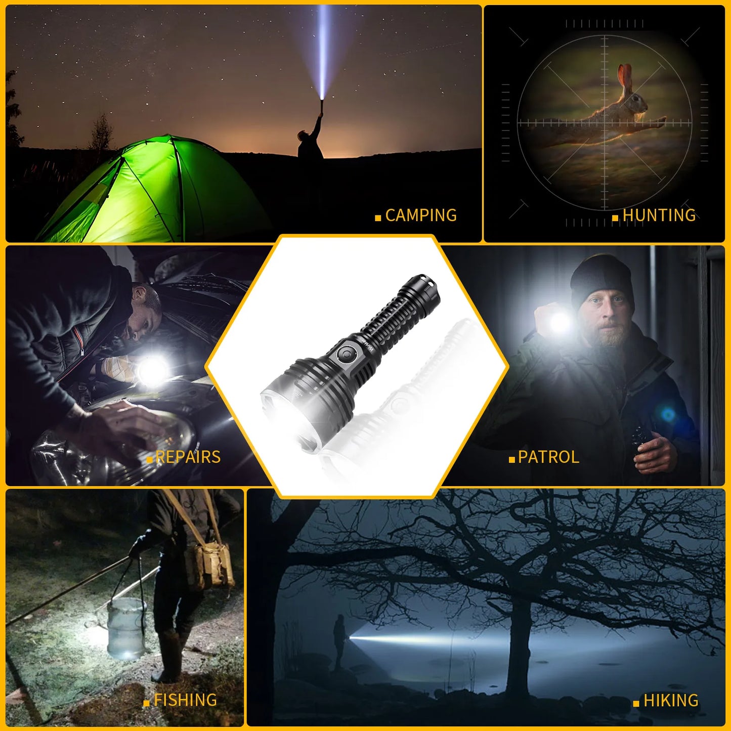 Wurkkos TS30S Pro 21700 Rechargeable Tactical Flashlight LED USB-C Powerful Torch MAX 1086M IP68 Waterproof Anduril 2 Power Bank