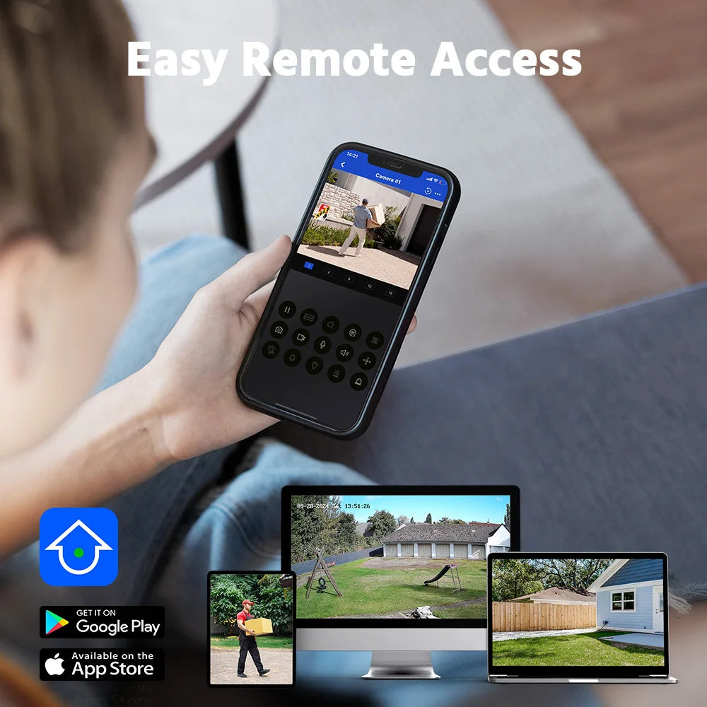 ANNKE 8CH 1080P FHD Video Surveillance System H.265+ 5in1 5MP Lite Recorder 1080P Outdoor Weatherproof Security Camera CCTV Kits