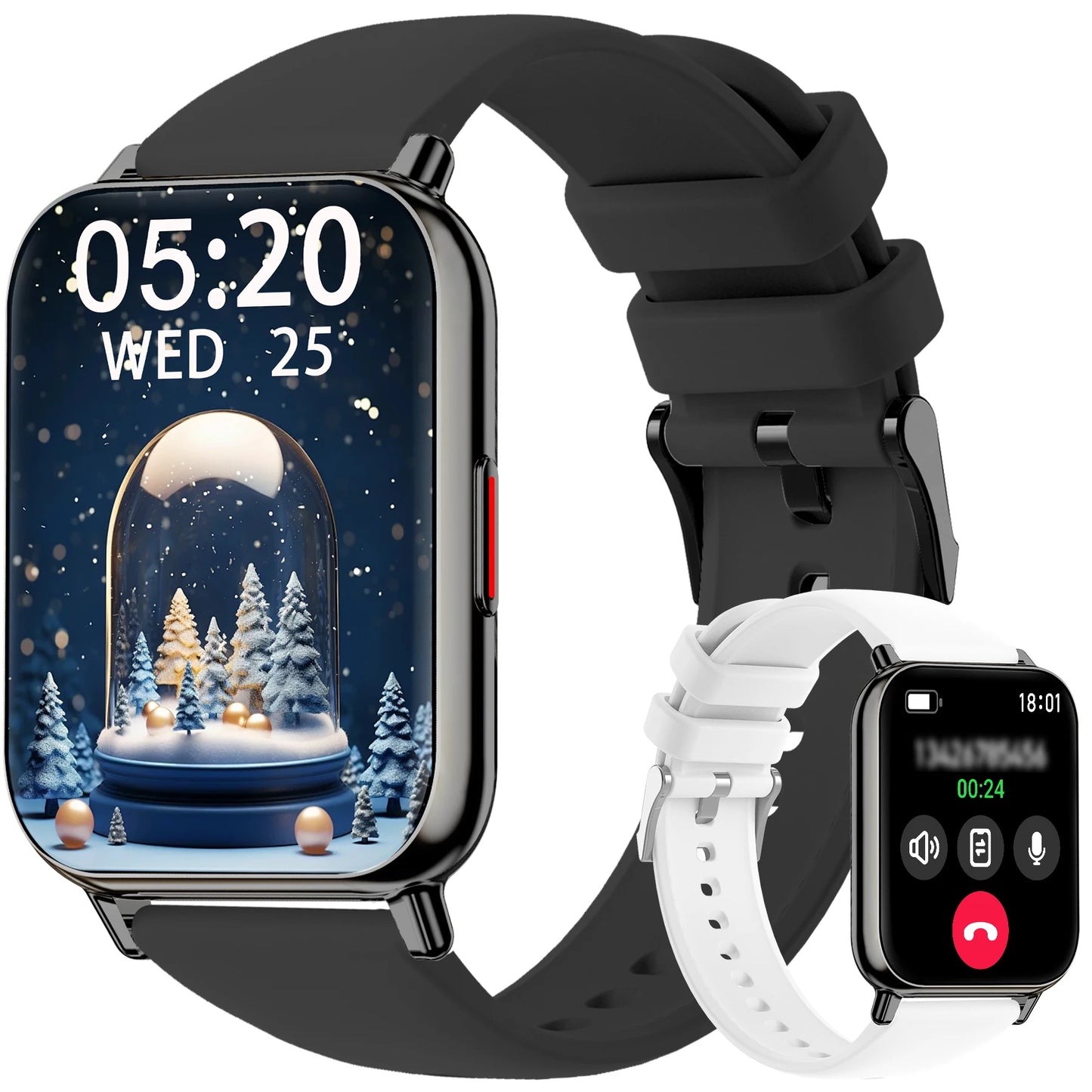 1.85" Smart Watch(Answer & Make Call) Message Alerts/Sports Fitness smartwatch For iPhone/Android, Perfect Gift