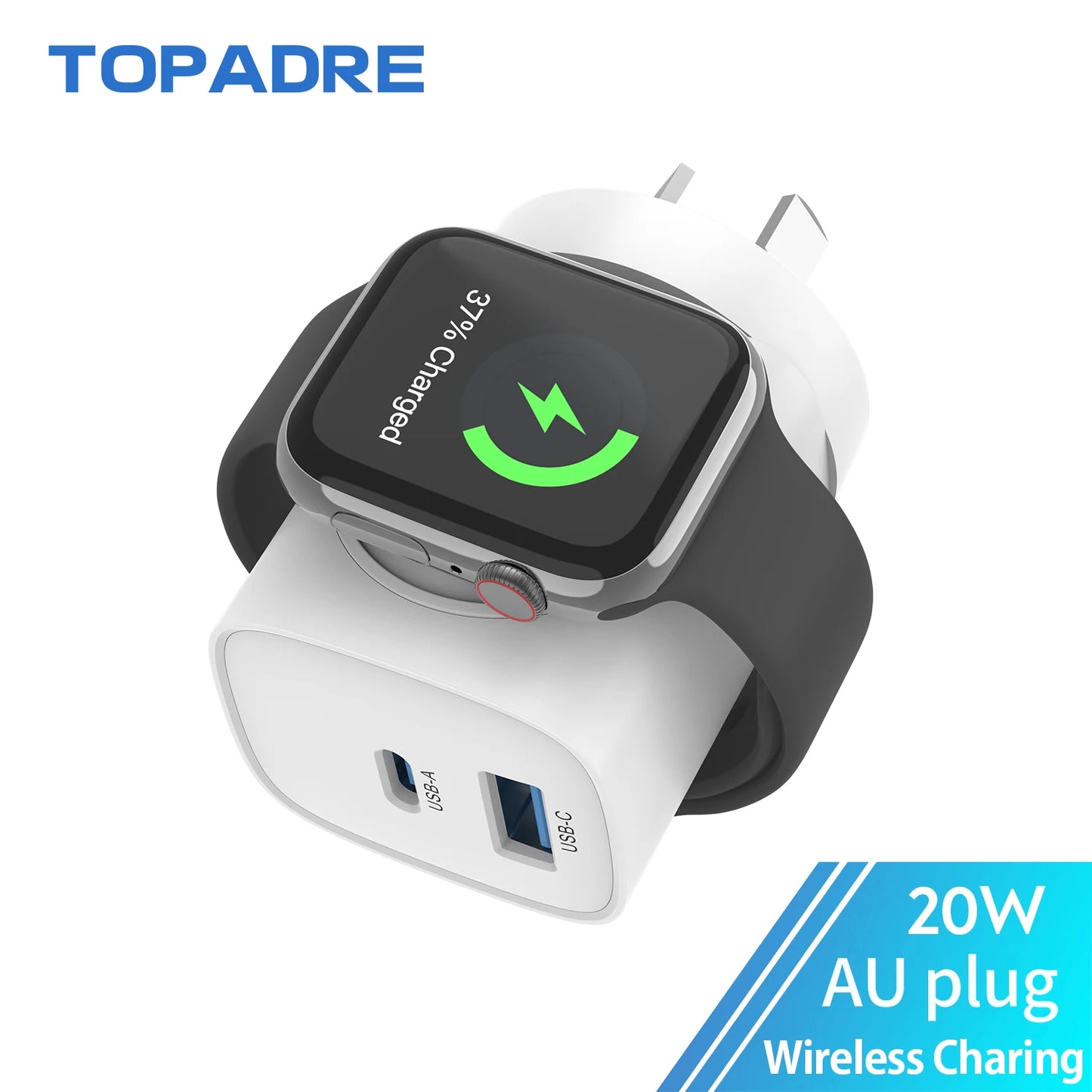 For Apple Watch Charger with 20W Fast Charging Block, 3 in 1 PD USB C Wall Charger Block for iWatch Charger,for iPhone, Ipad