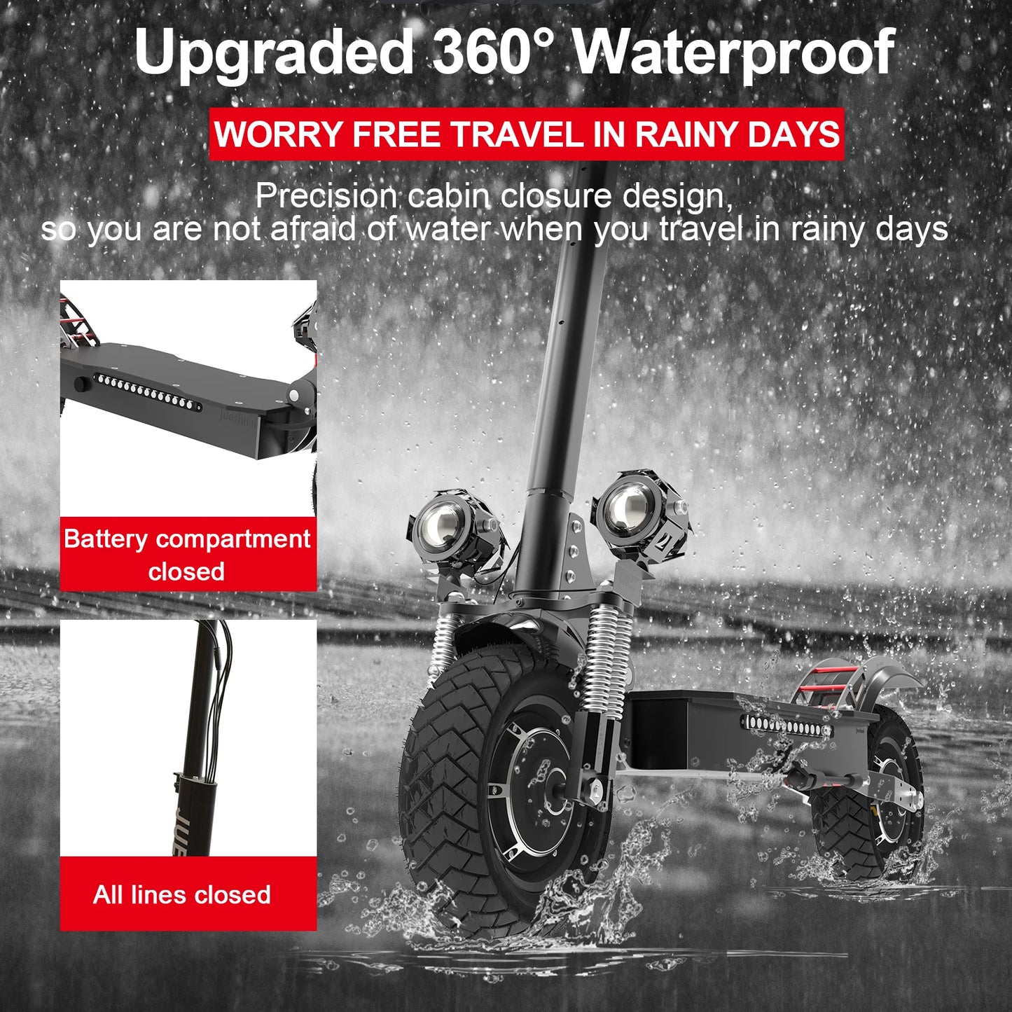 3200w Dual Motors Electric Scooter for Adults 75km/h Speed 70km Long Range 10 inch Tires E Scooter Patinete Electrico Skateboard