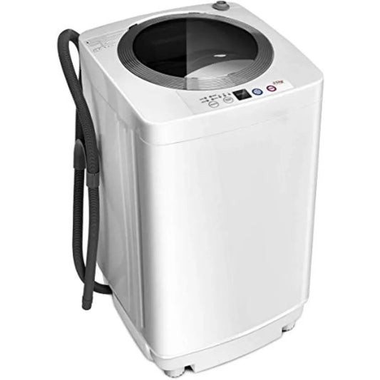 Portable Washing Machine Full Automatic Washer and Dryer Combo with Built-in Pump Drain 8 LBS Capacity Compact Laundry Washer S
