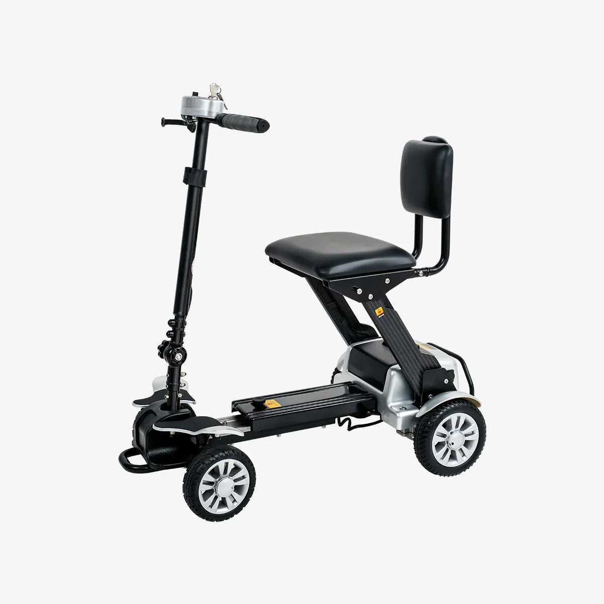 Foldable Carbon Fiber Mobility Scooter for Seniors | Electric Powered, 4-Wheel Stability, Rechargeable Battery