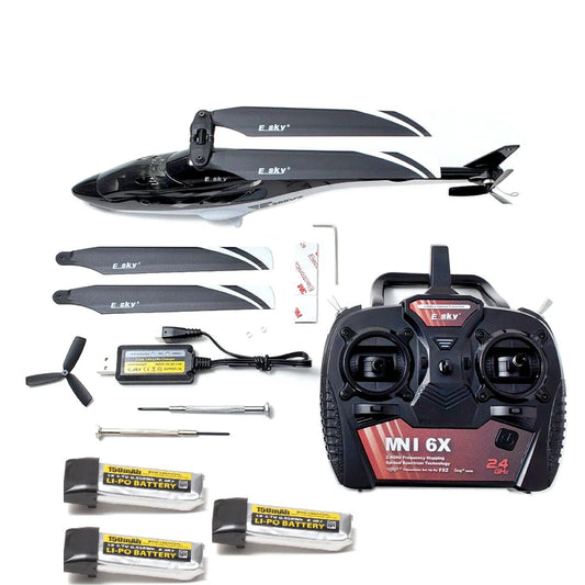 Esky 300 V2 Mini 6CH 2.4Ghz FXZ 6 DOF Axis Flybarless RC Helicopter RTF For Children Outdoor Remote Control Toys