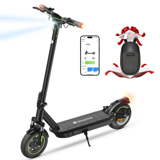 Isinwheel S10 Pro Foldable Electric Scooter 800W 48V 12.5Ah Battery 10" Pneumatic Tires Adult City E-scooter