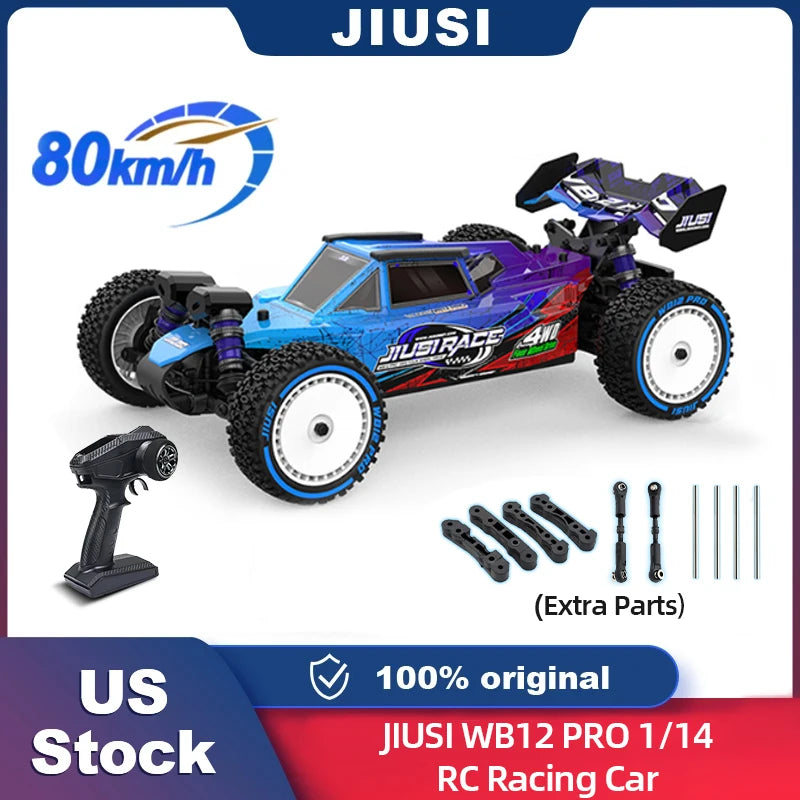 JIUSI WB12 PRO 1/12 4WD Brushless RC Car 2.4G Remote Control Racing Car 80km/h High Speed Drifting off-road Vehicle RC Toys