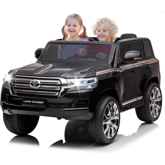 12v Ride on Car SUV,Electric Vehicle with Remote Control, Dual Motor 3-Speed Kids Car with LED Lights & Music for Boys and Girls
