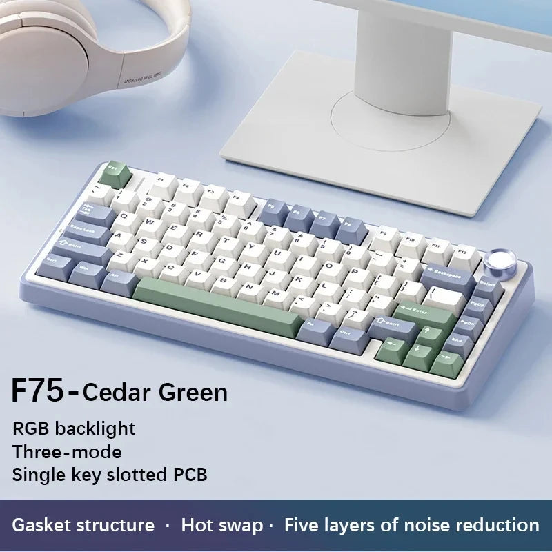 AULA F75 75 Percent Wireless Mechanical Keyboard RGB