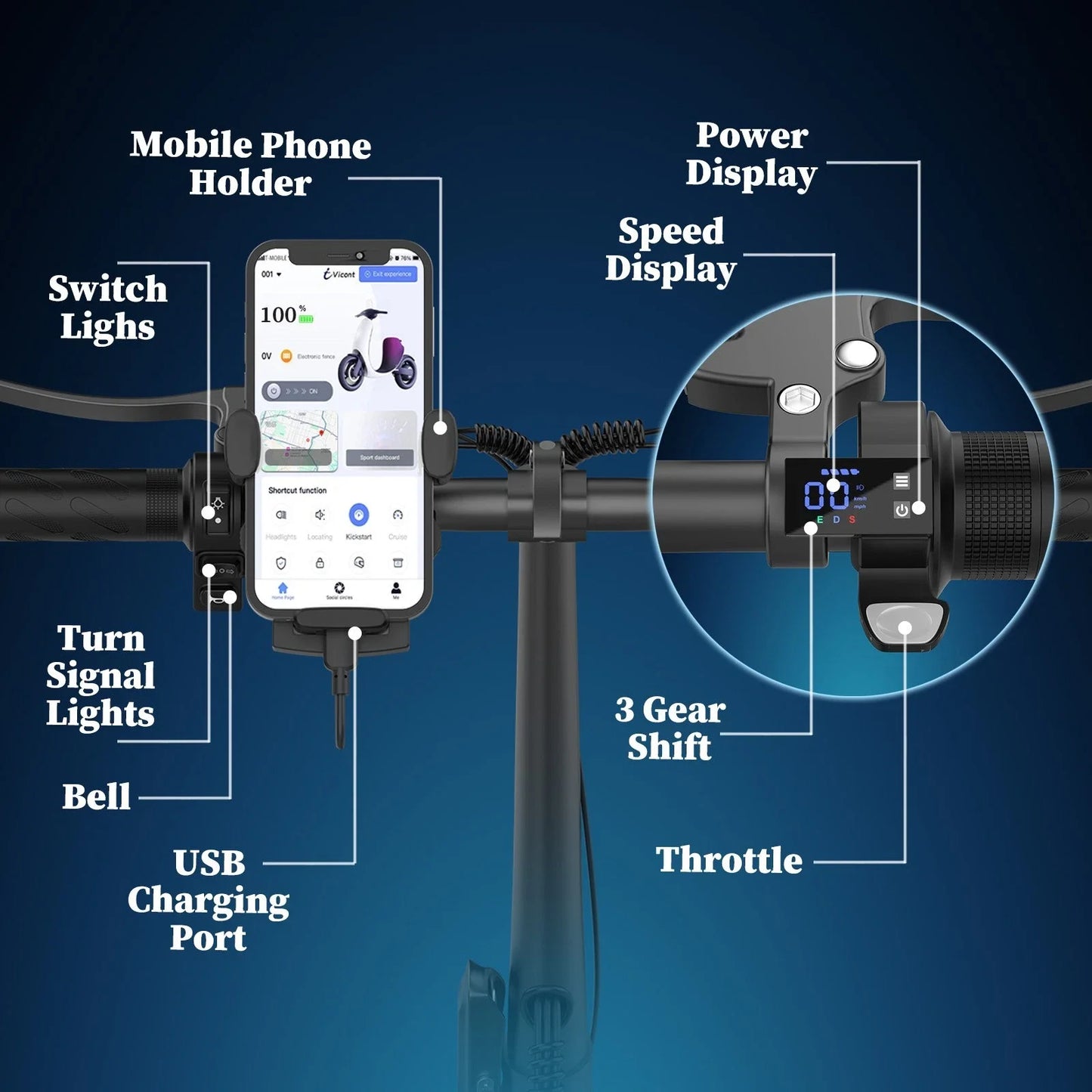 LADPED LPBS 500W 14inch Electric Bicycle 10.4AH Battery 28Miles Max Range 21MPH Max Speed Shock Absorption Foldable Adult Ebike