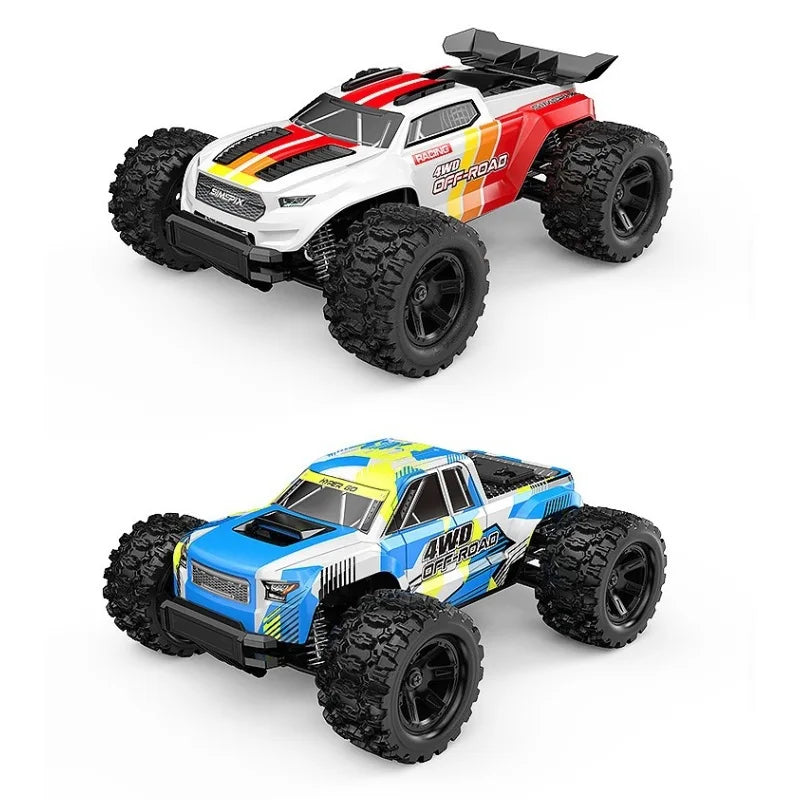 HYPER GO 1:18 MJX 18208 Remote Control Car Electric 4WD High Speed Bigfoot Off road Vehicle Desert Short Card Toy Car
