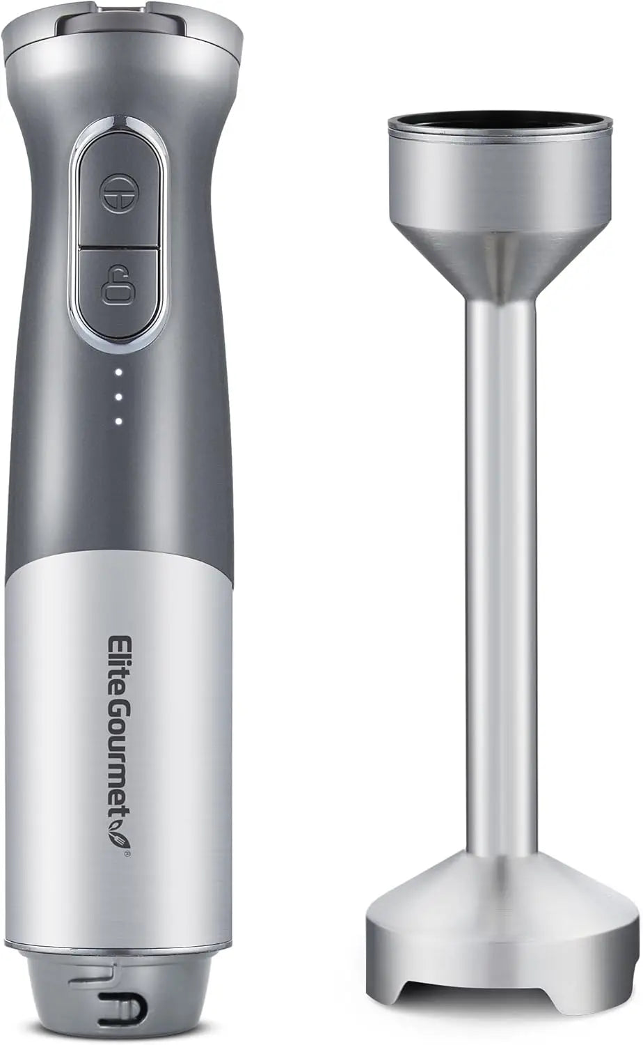 EHB1300 Cordless Hand Blender, Rechargeable Stick Mixer with Stainless Steel Blades, One-Touch Power, Portable, Charcoal Grey