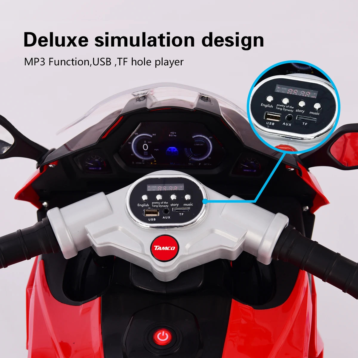 12V Kids Electric motorcycle ,ride on motorcycle,Three lighting wheels Kids electric toys BoysGirls Motorcycle, Children Battery