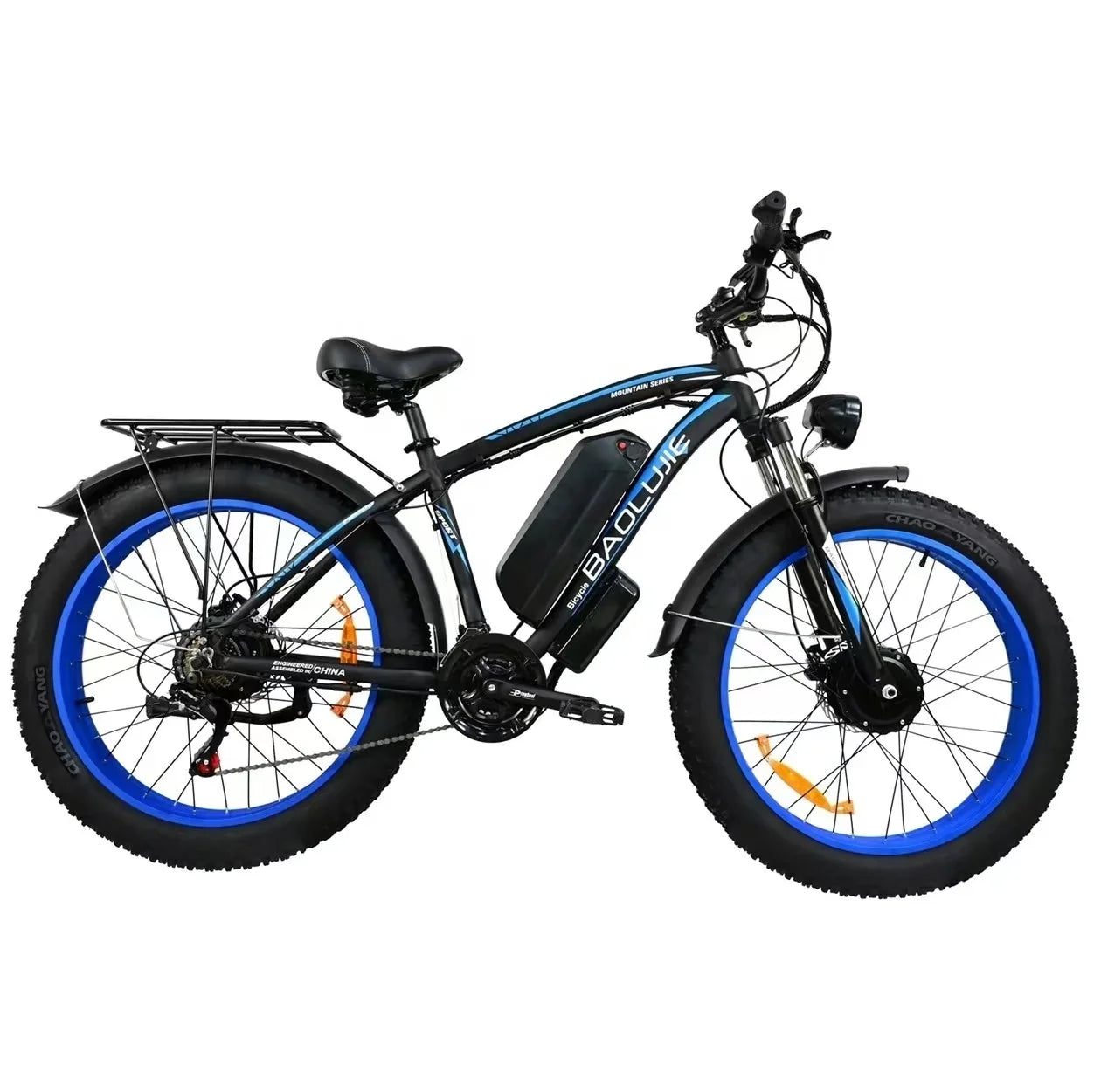 Electric Bike 2000W Dual Motor 48V20AH Lithium Battery 21 Speed E-bike Hydraulic Brake 26*4 Inch Fat Tire Snow Electric Bicycle