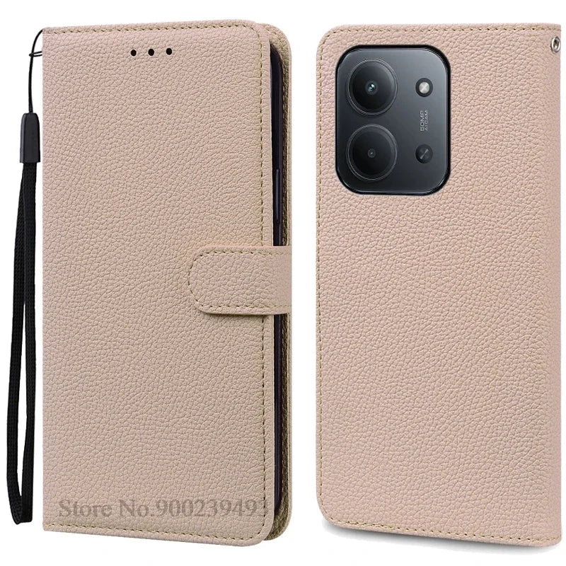 2 Size Phone Case For Redmi 15C Case Flip Leather Wallet Cover For Xiaomi Redmi 15C 5G Case Redmi 15C 4G Book Cover Coque Fundas