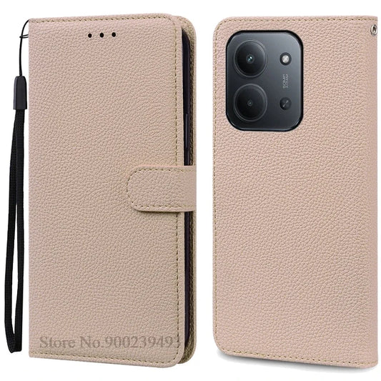 2 Size Phone Case For Redmi 15C Case Flip Leather Wallet Cover For Xiaomi Redmi 15C 5G Case Redmi 15C 4G Book Cover Coque Fundas