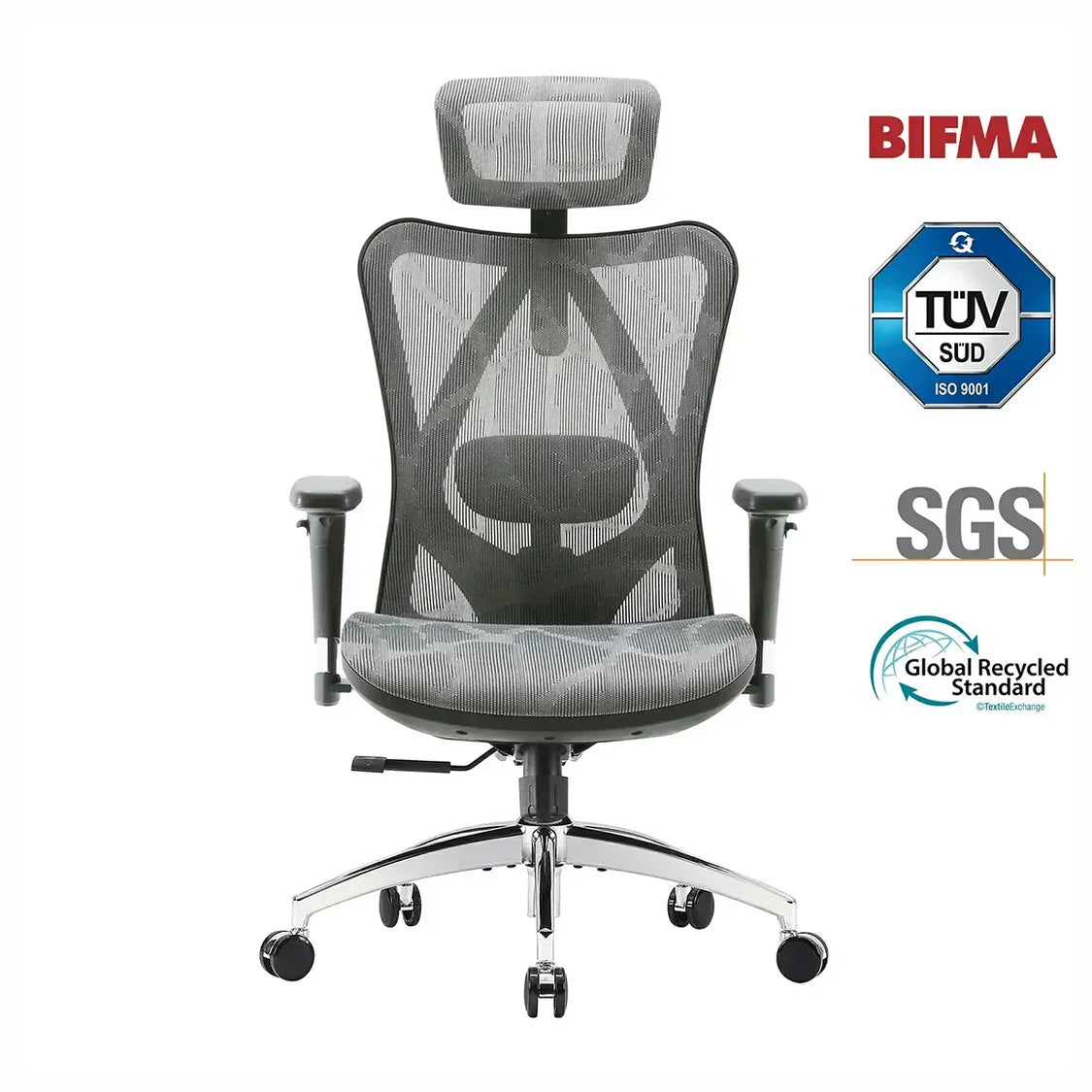 SIHOO Ergonomic Office Chair, Mesh Computer Chair with 3D Armrests, Big and Tall Desk Chair for Home Office