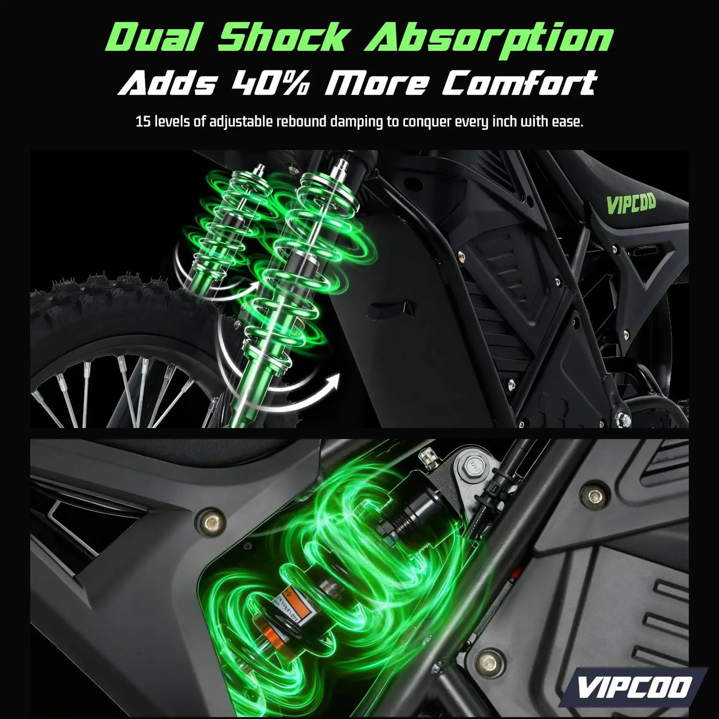 H3 Electric Motorcycle for Adults, 3500W Moter, Up to 40MPH / 45° Slope / 45 Miles Range, 14"/12" Fat Tire Motorbike