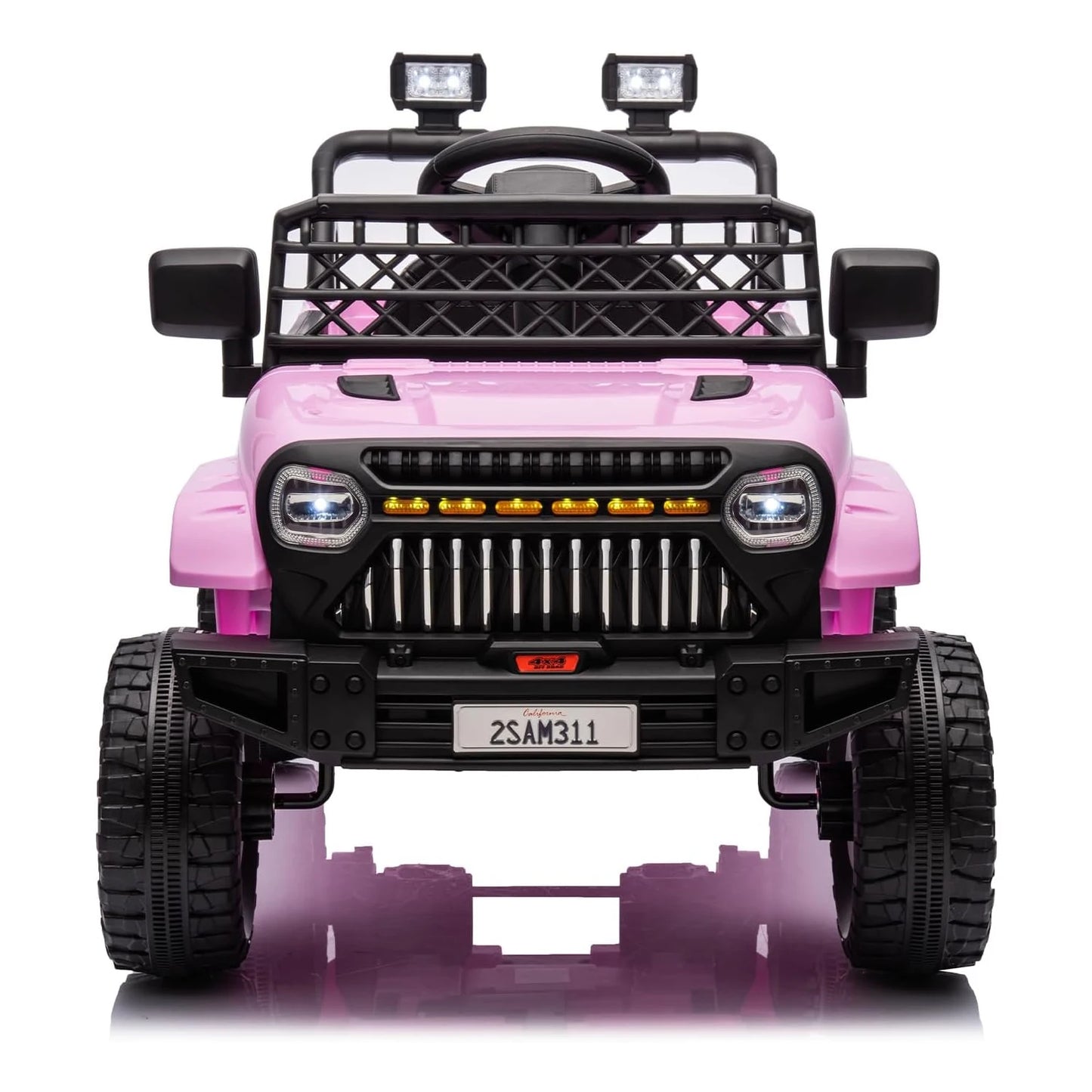 12V Kids Ride On Car, Electric Vehicle for Toddlers with Remote Control, 3 Speeds, LED Lights, Music & USB Port, Battery Powered