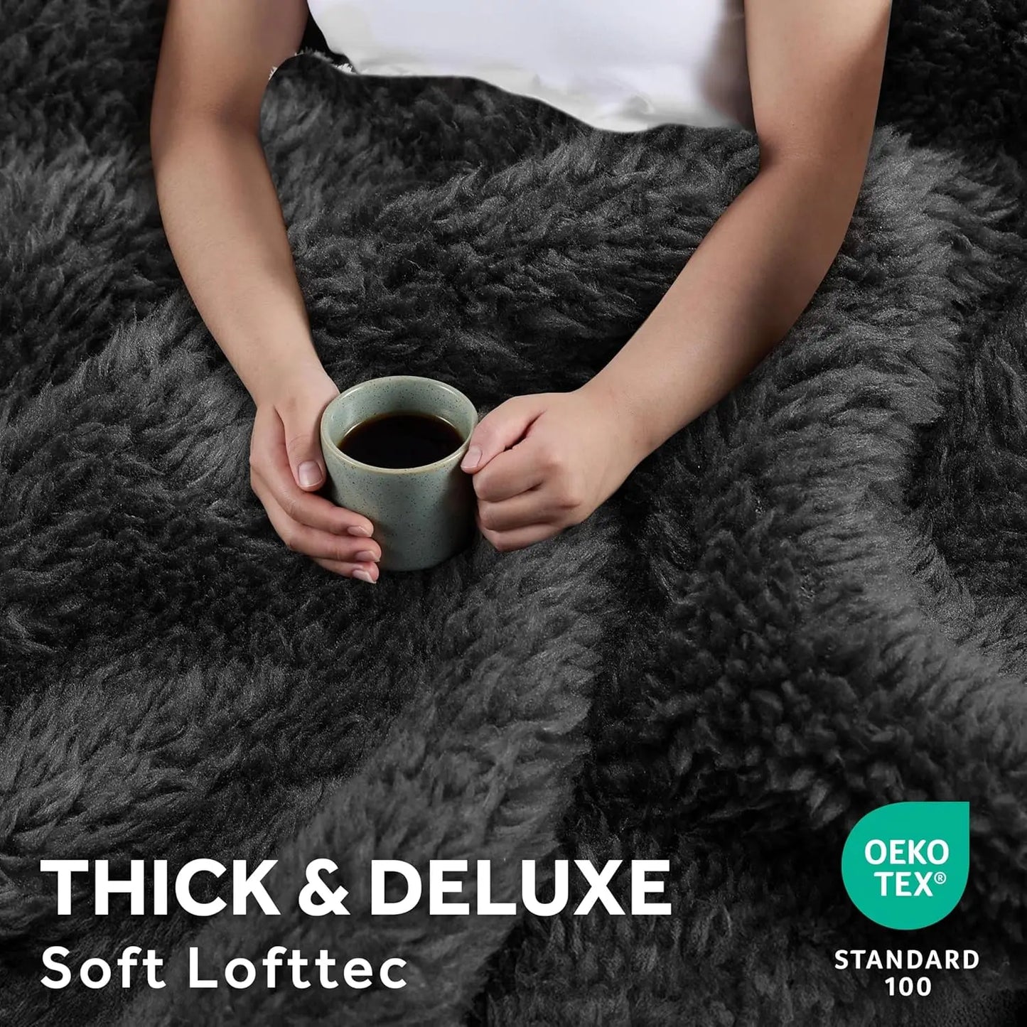 Wi-Fi Connected Heated Blanket with 10 Heat Settings, King Size, Slate Gray