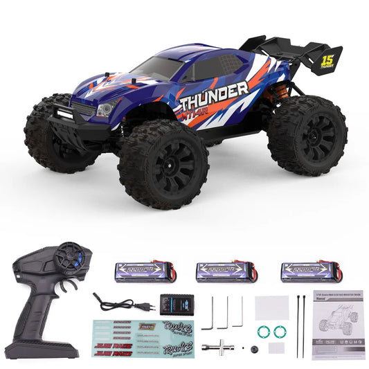 JIUSI PT14R MT14R 1/14 RC Racing Car 3S Battery 4WD 80km/h Brushless Motor 2.4G Remote Control 35C High Speed Off-road RC Truck