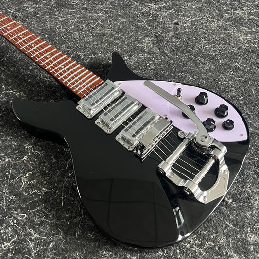 KGD Mini Joystick Electric Guitar, Black 325, H-H-H Pickups, Local Warehouse, Acoustic Electric Guitar, Free Shipping