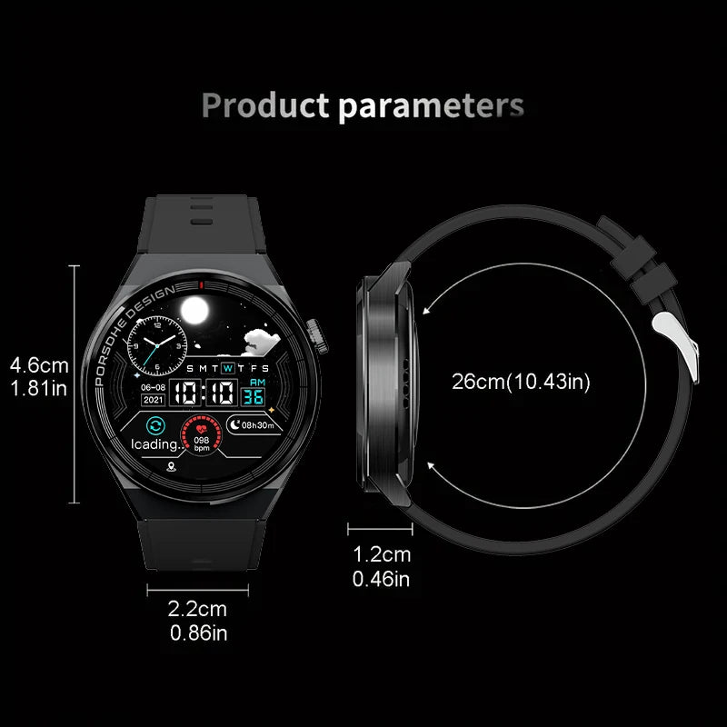 W&O X5 Pro Sport Smart Watch Man Woman NFC Smartwatch Alarm Message Notification Call Watches for Android IOS IP67 Waterproof