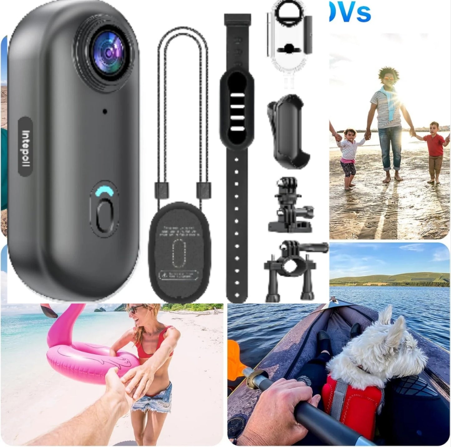 4K 128GB Waterproof 30 Meters Deep Small Mini Magnetic POV Camera Vlog Sport Body Cam for  Action Sport DV