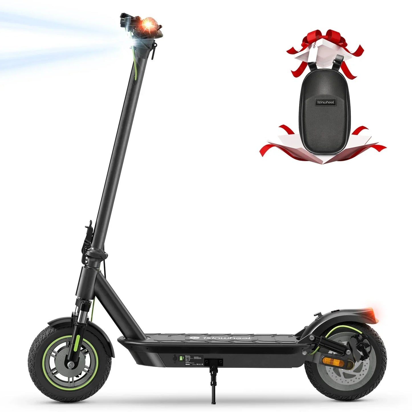 Isinwheel S10 Pro 48V 12.5Ah Battery Foldable Electric Scooter 10" Pneumatic Tires Adult City E-scooter
