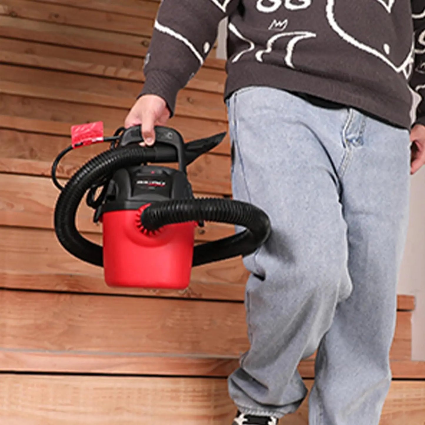 1 Gallon Portable Wet/Dry Vacuum Cleaner with Accessories, Compact Design for Home and Car