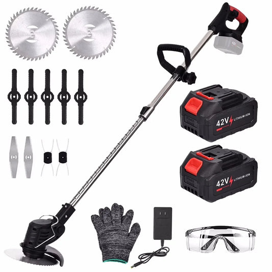Cordless String Trimmer With 3 Blades And 15Ah Battery