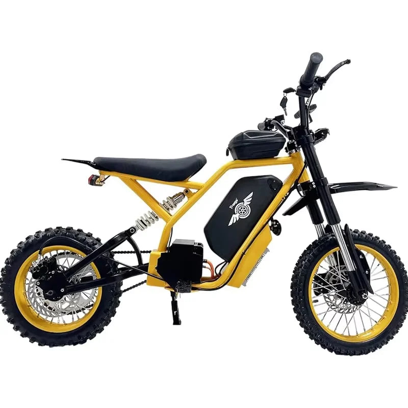 Freego Nova2 Electric Motorcycle 2800W Motor Ebike 60V, 25AH Battery 37 MPH Mid-Drive Electric Dirt Bike UL 2849 1 Year Warranty