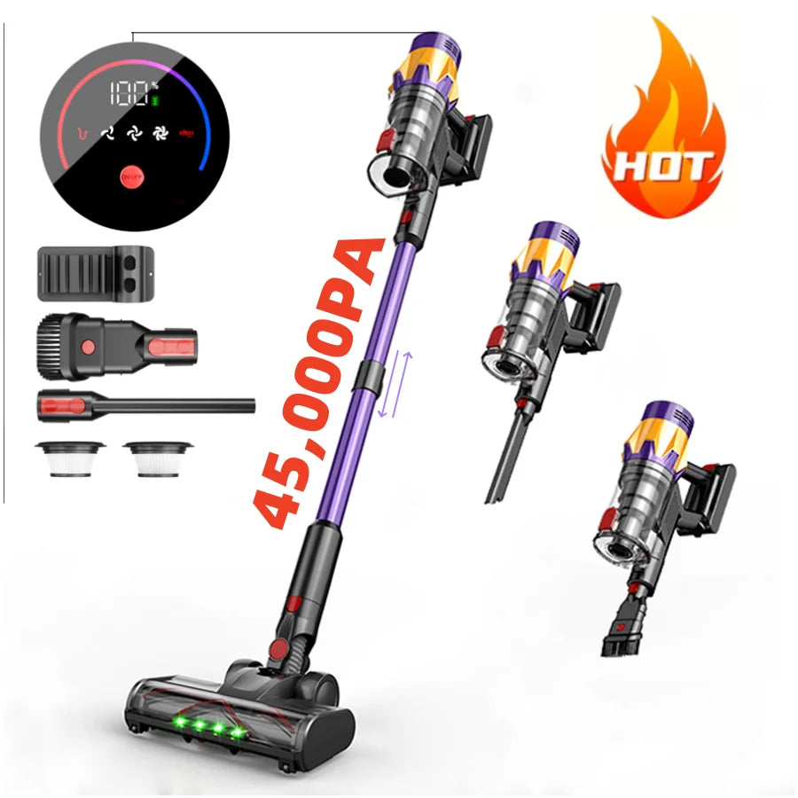 Blossom V18 550W 45,000PA Suction Power Cordless Vacuum Cleaner Handheld smart Home appliance Dust Cup Removable Battery