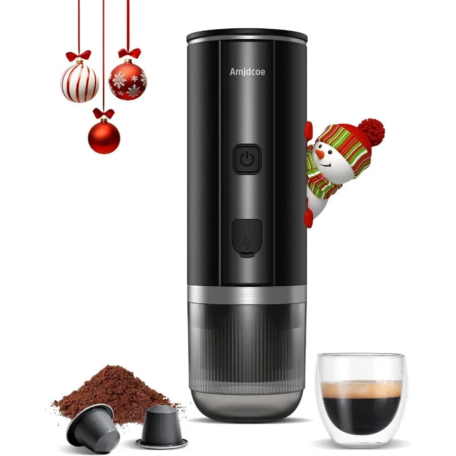 Portable Espresso Maker, 20 Bar Electric Espresso Machine for Travel, Camping, Rechargeable USB-C Mini Coffee Maker for NS Capsu